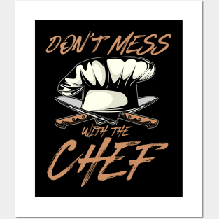 funny chef shirt Posters and Art